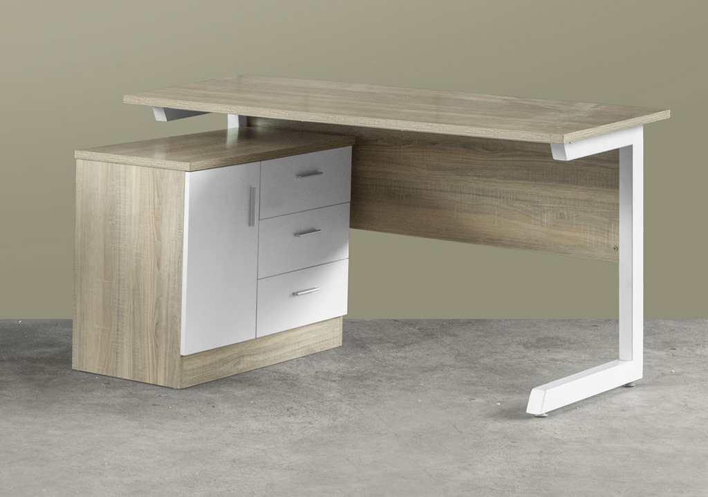 Katy Study Desk with Side Return Cabinet (DA1402)