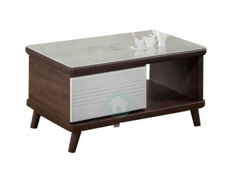 Sylvia Coffee Table with Tempered Glass Top (DA6416)