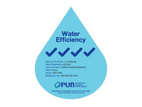TECNO 10.0kg Top Load Washer (TWA1099) water efficiency PUB label